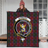 Stewart of Urrard Tartan Crest Quilt